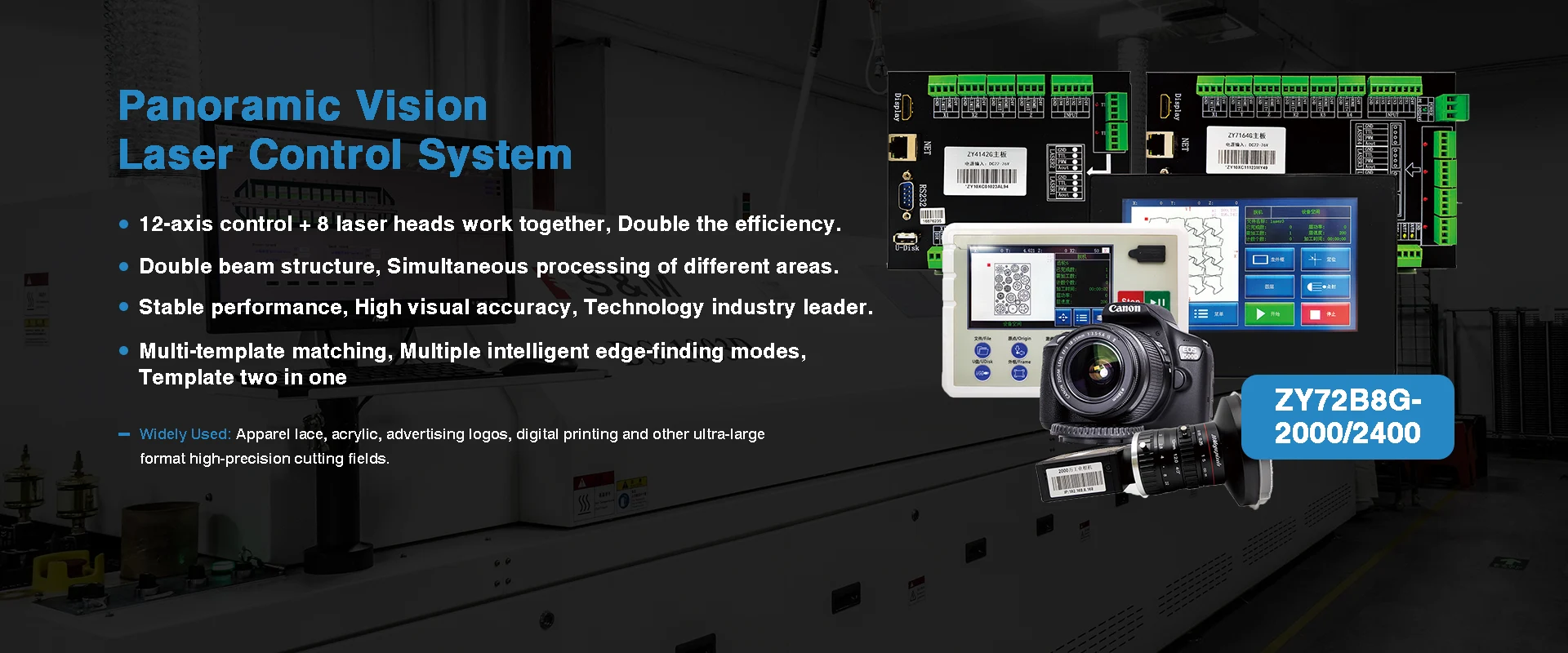 Panoramski vid Laser Control System Factory
